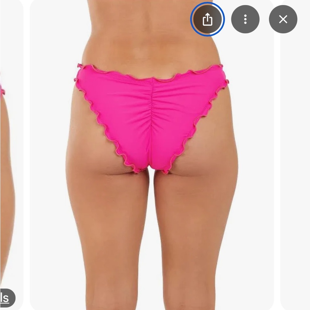 Pink Ruffle Bikini Bottom - Picture 2 of 2